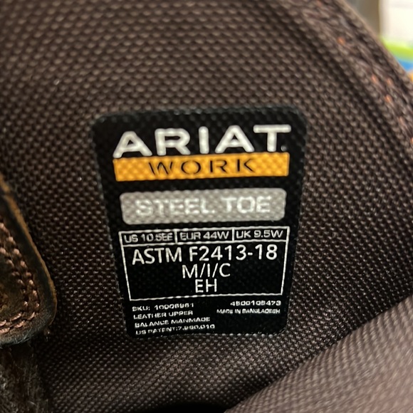 Ariat workhog composite toe work boots - Picture 7 of 8